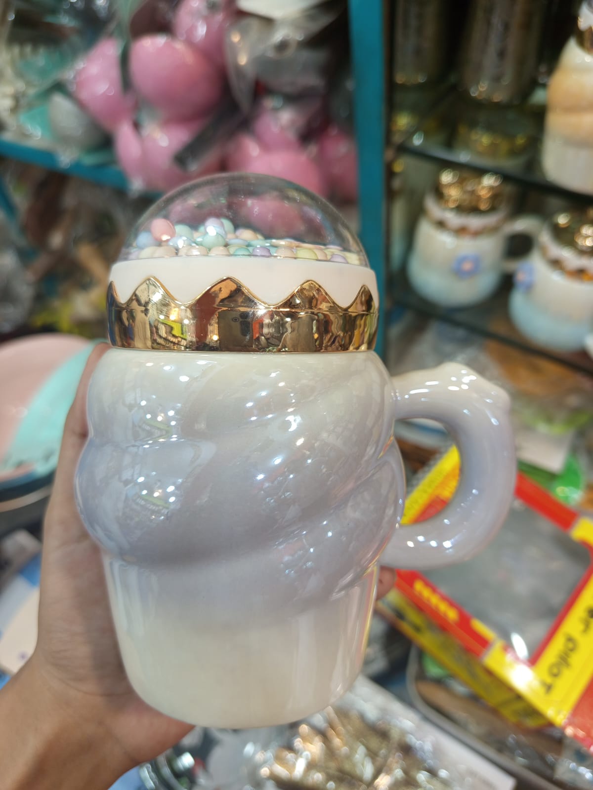 Novelty Ice Cream Shaped Ceramic Mugs