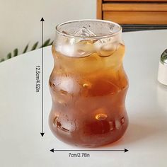 Ribbed & Round Glass Sipper