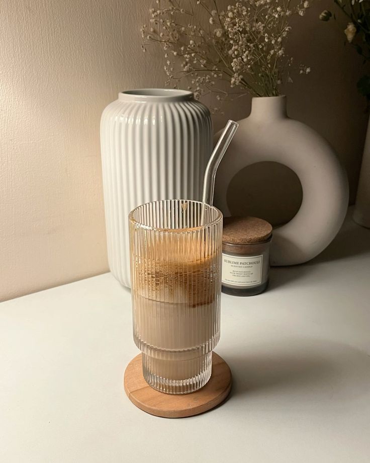 Ribbed Tumbler Glass imported Glass Cups