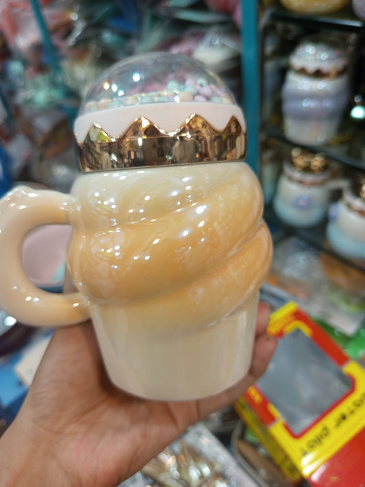 Novelty Ice Cream Shaped Ceramic Mugs